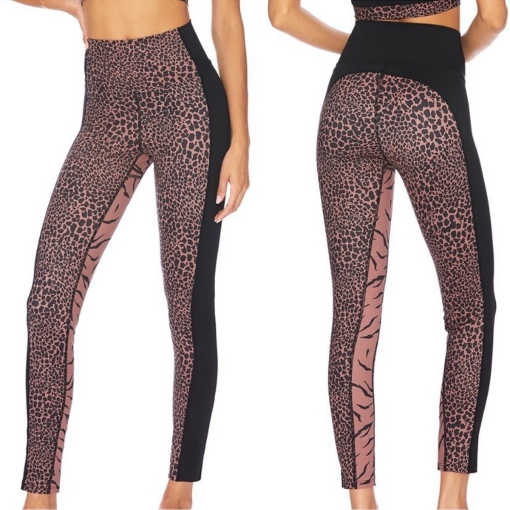 Beach Riot animal print leggings, worn once, size S! Excellent condition
